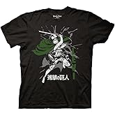 Ripple Junction Attack on Titan Men's Short Sleeve T-Shirt Captain Levi Ackerman ODM Gear Cloaked Sword Officially Licensed