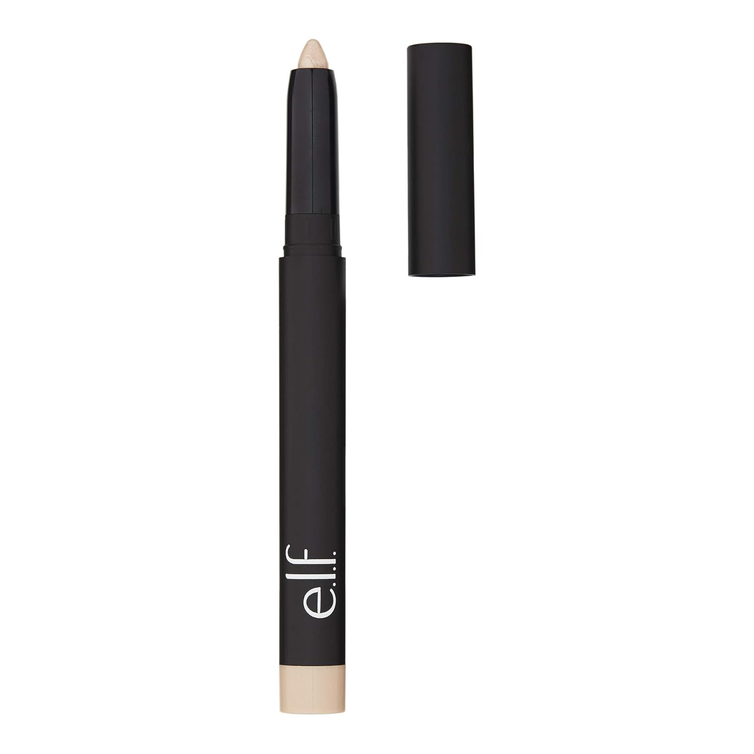 e.l.f. No Budge Shadow Stick, Metallic Finish with Sharpener, Perfect Pearl, 0.056 Ounce