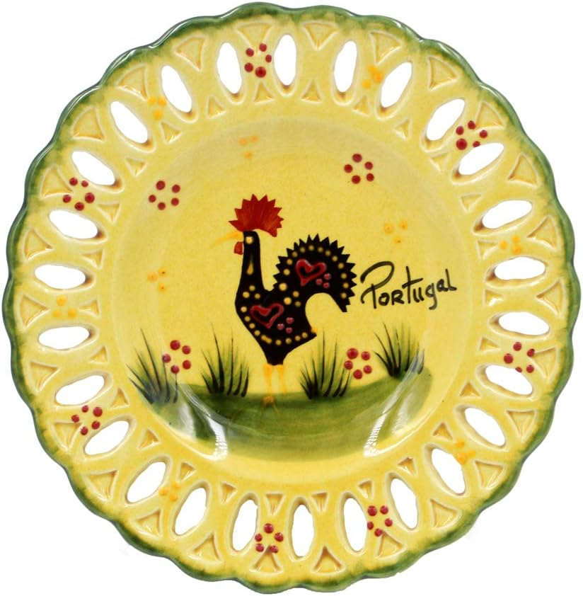 FAIREAL Hand-Painted Traditional Portuguese Ceramic Decorative Wall Hanging Plate #456