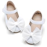 THEE BRON Girls Mary Jane Ballet Flats with Bow Toddler Dress Shoes for Party Outfits