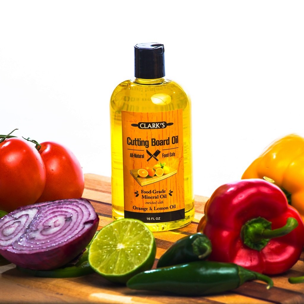 CLARK'S Cutting Board Oil (16oz) Enriched with Lemon Orange Oils