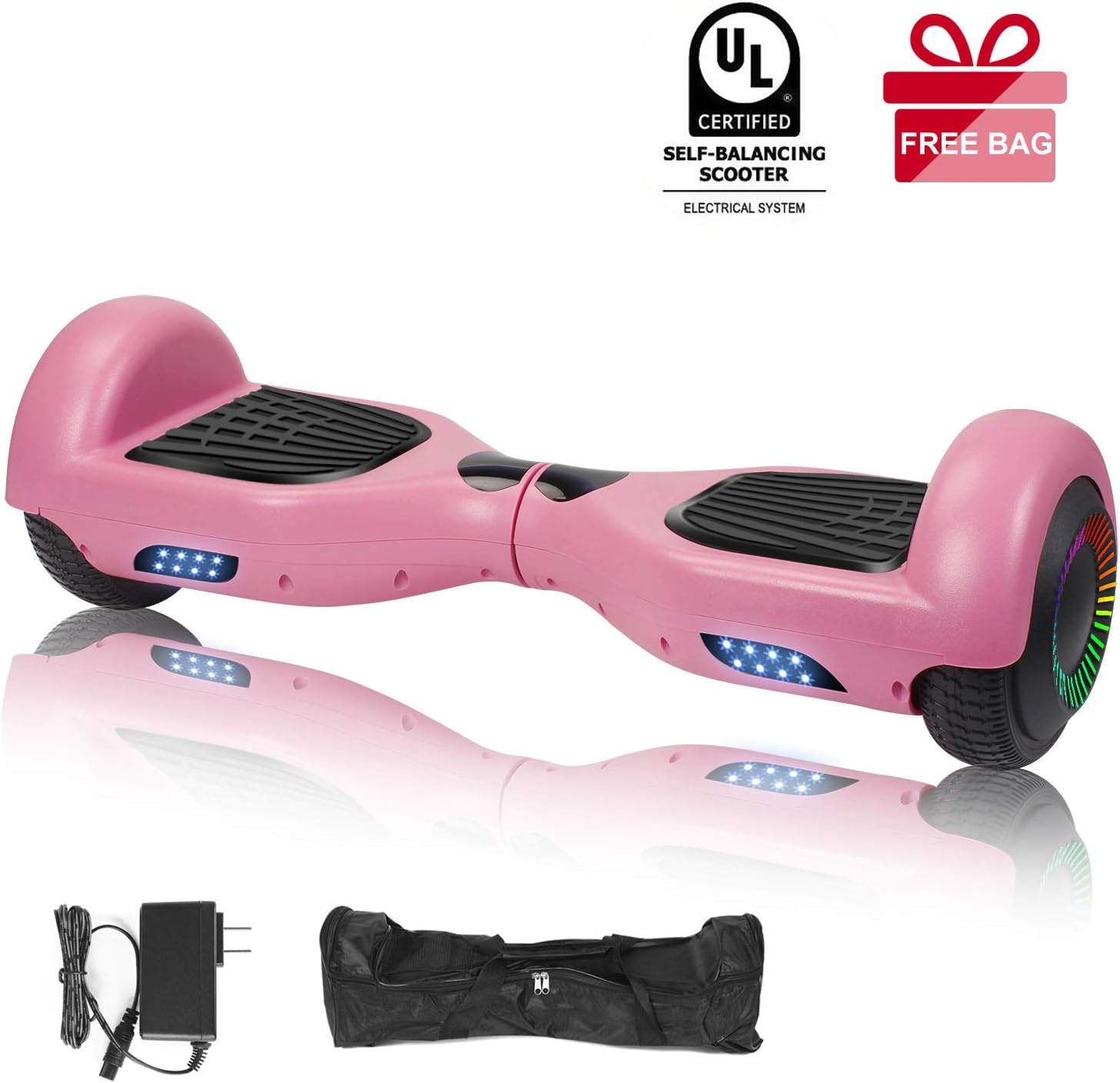 6.5" Hoverboard, Self Balancing Hoverboards with LED Light - UL2272 Certified Hover Board for Adults Kids