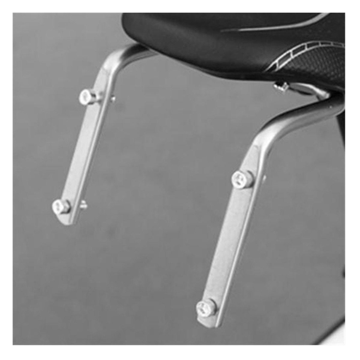 ECYC Bicycle Seat Post Double Water Bottle Holder Silver Bottle Cage Rack