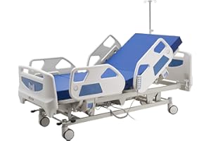 VEVOR Premium 5 Function Full Electric Hospital Bed, Electric Medical Bed with Trendelenburg & Reverse Trendelenburg and Cent