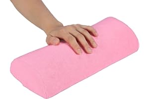 YIPINER Hand Cushion,Nail Art Soft Sponge Pillow - Nail Art Table Mat Holder Pad, Salon Hand Rest Cushion,Detachable Washable Arm Rest Holder,Manicure Makeup Cosmetic Tools (Pink)