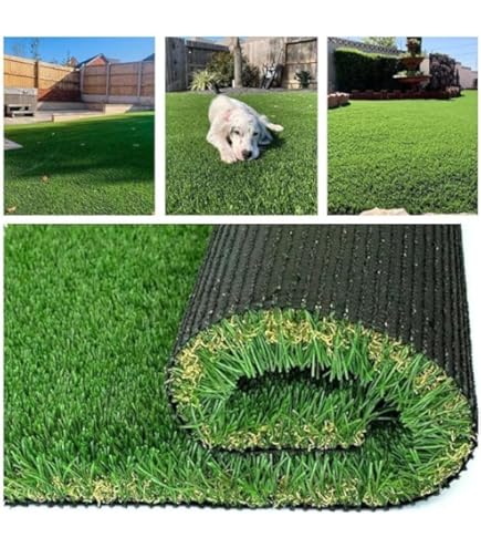 Amazon.com: Shuonuo 35 公釐人造草坪假草地1.4 英吋(約3.5 公分)樁高