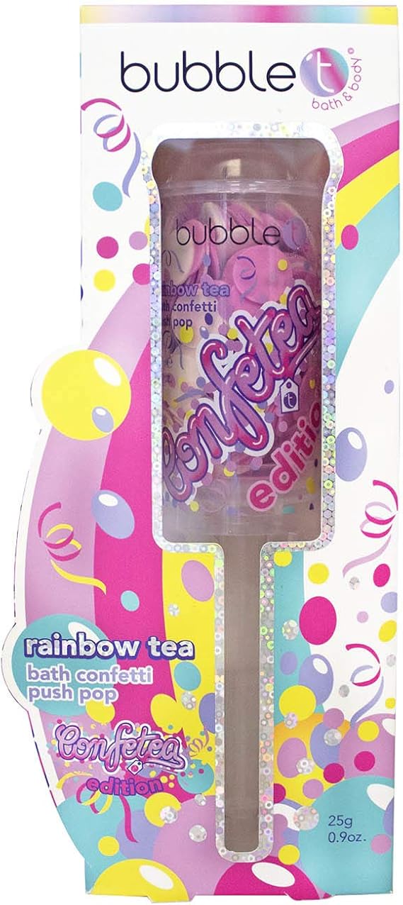 Bubble T Cosmetics Rainbow Tea Bath Confetti Push Pop 25g Amazon Co Uk Beauty Bubble T Cosmetics Rainbow Tea Bath Confetti Push Pop 25g Amazon Co Uk Beauty