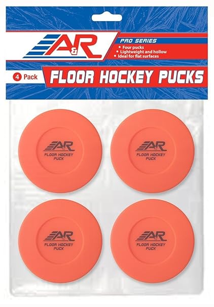 A R Sports Floor Hockey Pucks Pack Of 4 Amazon Co Uk Sports