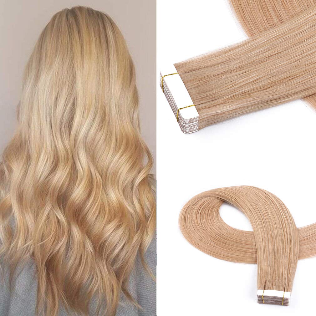 Cute Fairy 27 Honey Blonde Tape in Human Hair Extensions