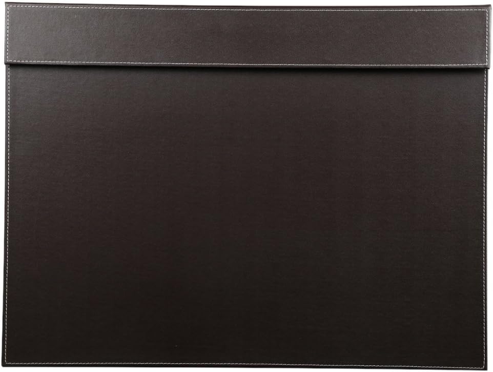Artikle Leather Writing Pad Mat with Desk A3/A4 File Paper Clip Drawing and Board Tablet (Brown)