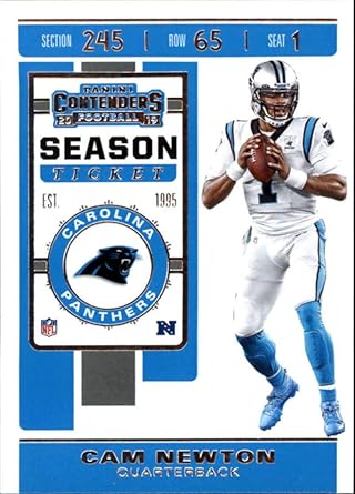 cam newton jersey card