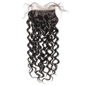 Amazon Com Aosun Hair 10a Brazilian Hair Water Wave Lace Closure