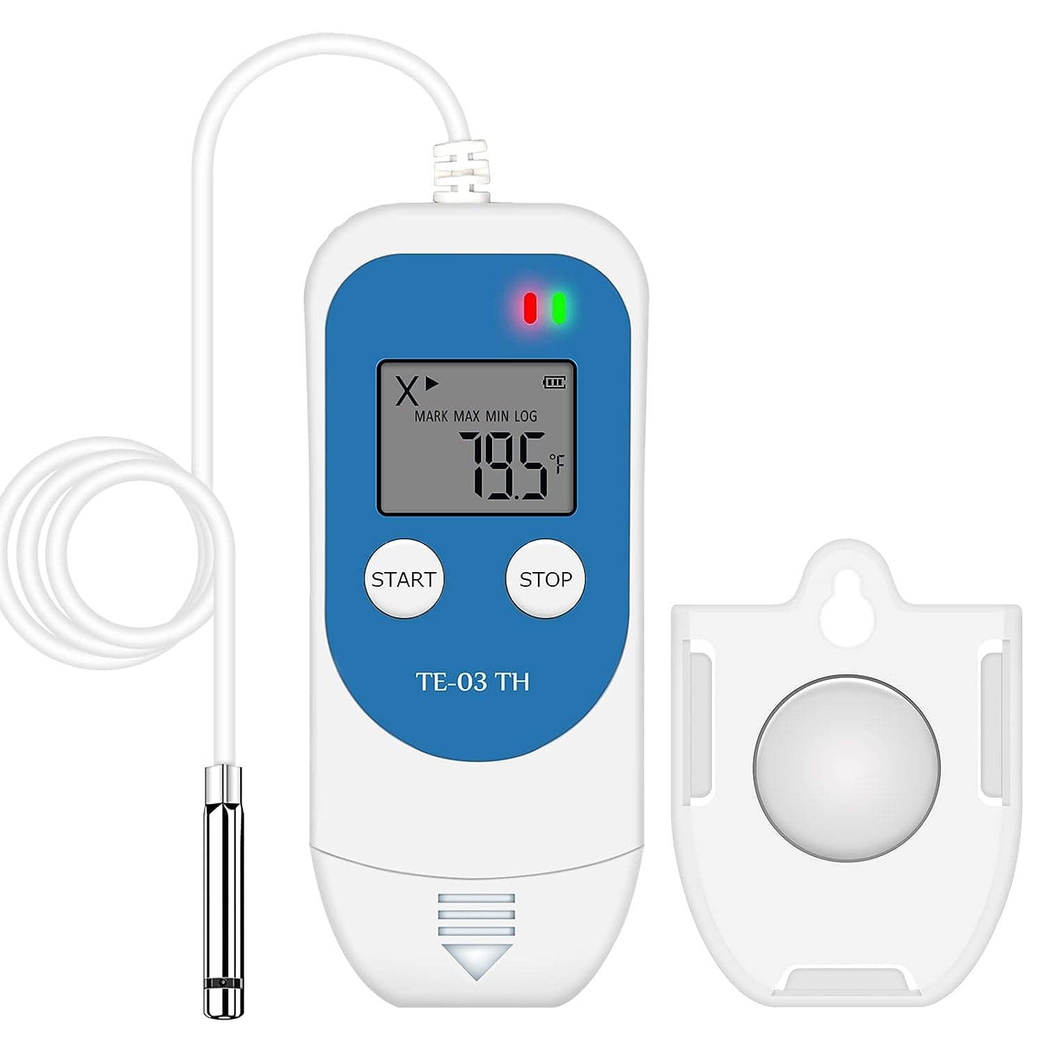 Freezer Alarm TE-02PRO-H Temperature Logger - USB Data Recorder For Vaccines, Pharma (32,000 Readings) Data Logger