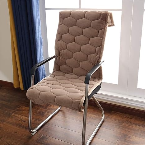 Amazon 椅子 クッション ホームオフィスチェア 椅子クッションデスクシートクッション暖かいシートクッションパッドノンスリップ Color Brown Size 40cm 床保護マット チェアマット オンライン通販