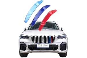 Lanyun BMW X5 G05 Grill Accessories - Compatible with 2019-2023, M Color Grill Insert & Stripes
