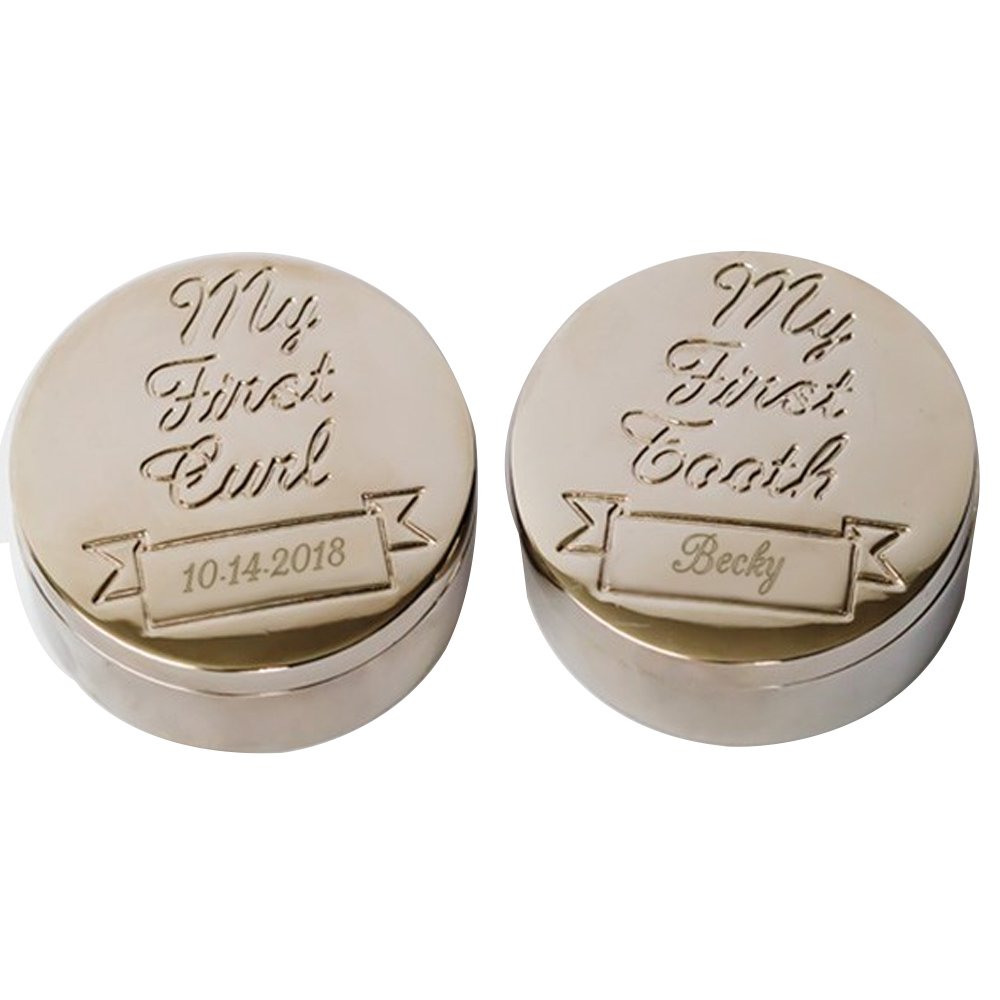 Decorative Boxes Feyarl First Curl And Tooth Keepsake Box