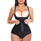 REYEOGO Waist Trainer for Women Shapewear Bodysuits Firm Body Shaper Butt Tummy Control Faja Colombiana Open Bust Corset