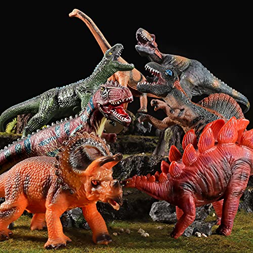 Toys For Ages 8-13 6-Piece Jumbo Dinosaur Toy Set Large