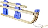 Alpenflitzer Davos Style Toboggan 100cm Foldable Collapsible Sledge with Rope view 4