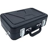 TUOREN Clarinet Case Sturdy ABS Plastic Portable Protective Storage Bag Box for Clarinet Players
