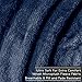 Bare Home Fleece Blanket - Twin/Twin Extra Long - Ultra-Soft Lightweight for Bed, Sofa, and Couch - Luxury Microplush - Cozy Warm Blanket (Twin/Twin XL, Dark Blue)