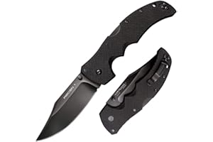 Cold Steel Recon 1 4" S35VN Razor-Sharp Blade 5.375" G-10 Handle Tactical Folding Knife w/Tri-Ad Lock, Ambidextrous Pocket/Belt Clip