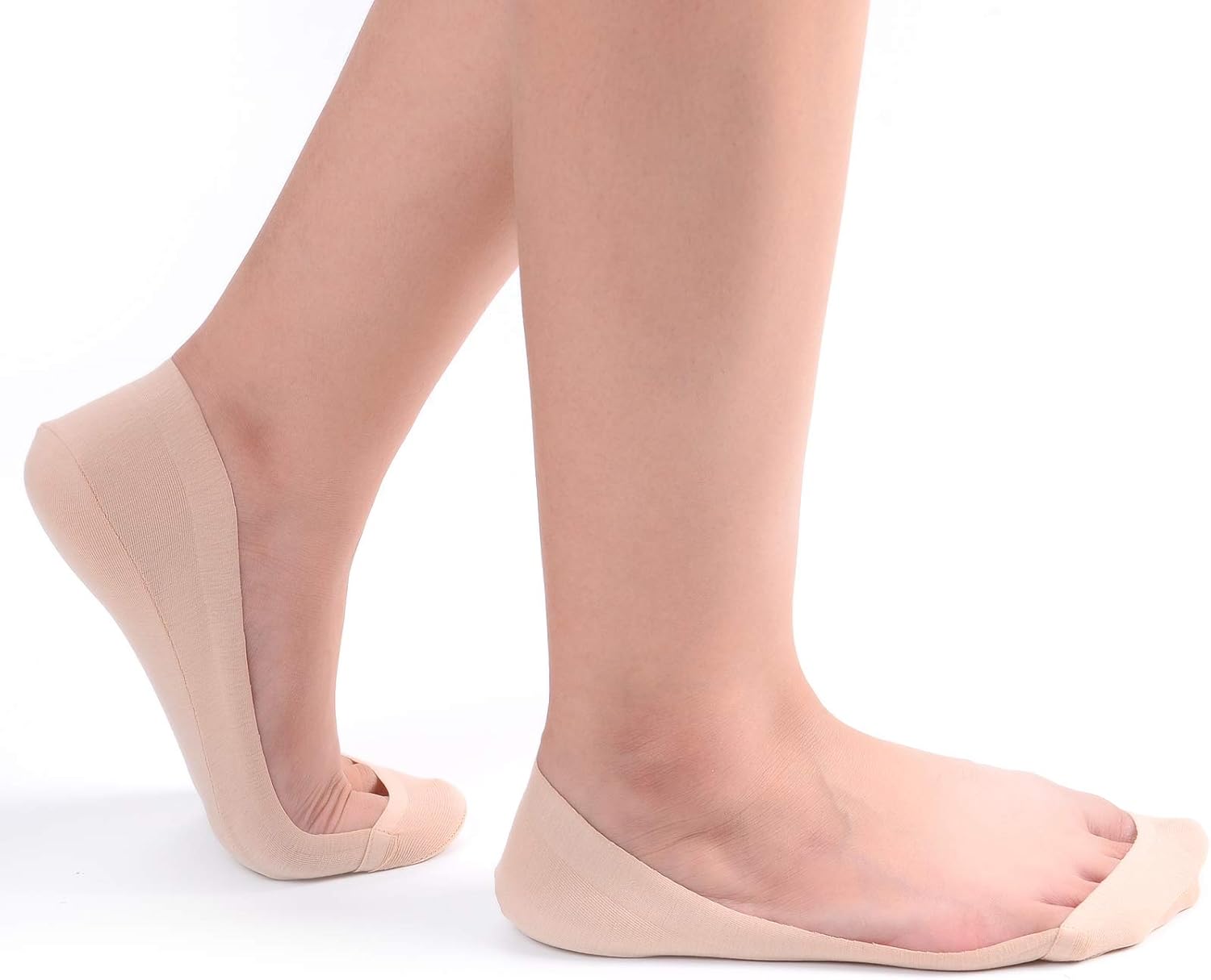 Flammi Women's TRULY No Show Socks for Flats Non Slip Cotton Ultra Low Cut Liner Socks at  Women’s Clothing store