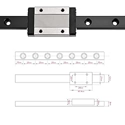 MGN12H 500mm Linear Rail 19.68'' with MGN12H Steel