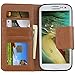 Galaxy S3 Case,By HiLDA,Wallet Case,PU Leather Case,Credit Card Holder,Flip Cover Skin,Case for Samsung Galaxy SIII i9300[Brown]