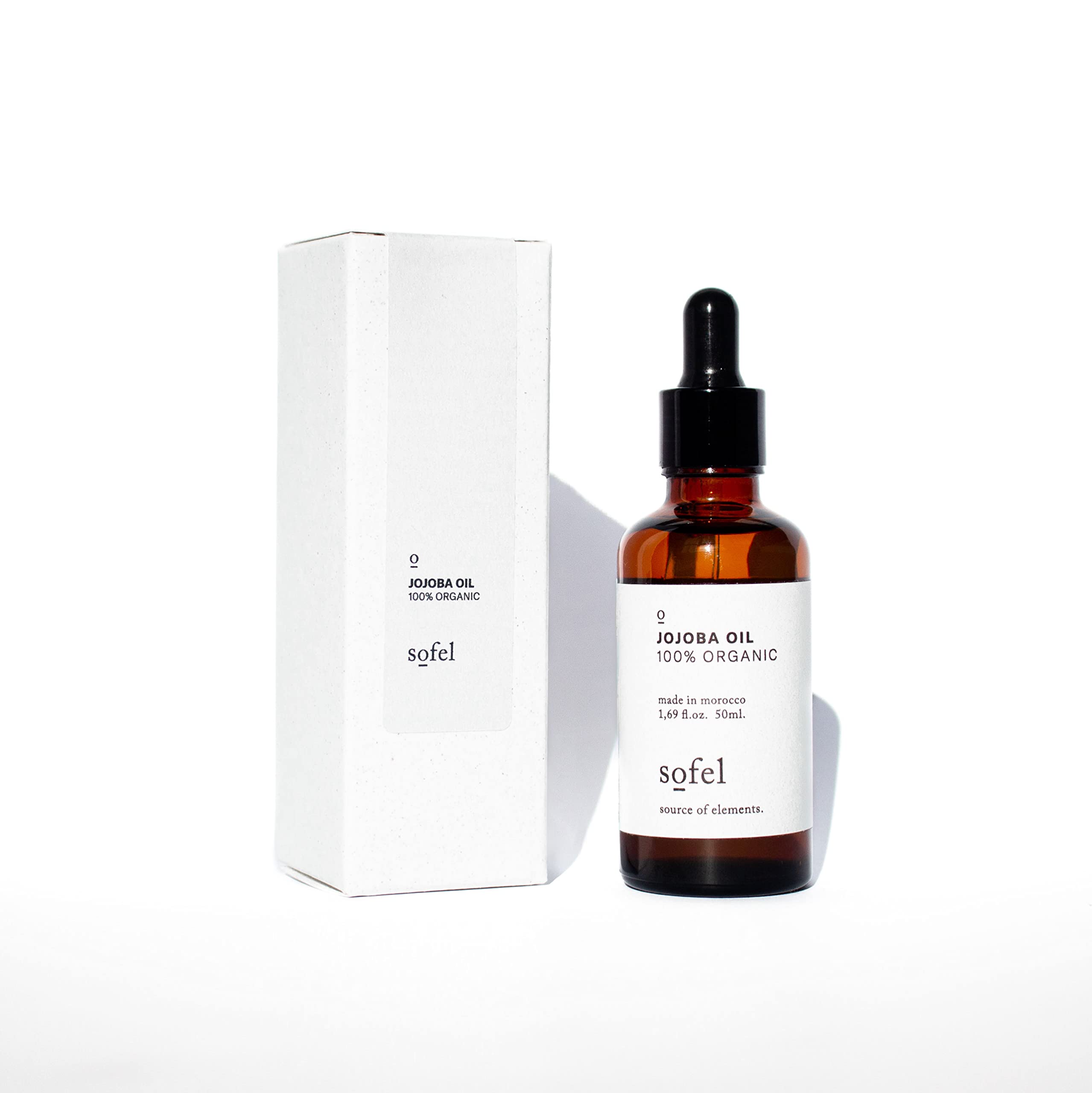 Jojoba Oil 100% Pure and Organic I Cold Pressed I Natural Cosmetics I Moisturising and Regenerating I Vegan I Glass Bottle with Eye Drops I Jojoba Oil (50 ml)