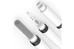 GOALSEN ECP4in1 for Airpod Cleaner Kit Equipped with a Flocked Sponge a Metal Pen Tip 2 High-Density Brush Easy Clean Hard-to-Touch Place Earbud Cleaning Kit Tool for Airpods Pro 1 2 3 -Black