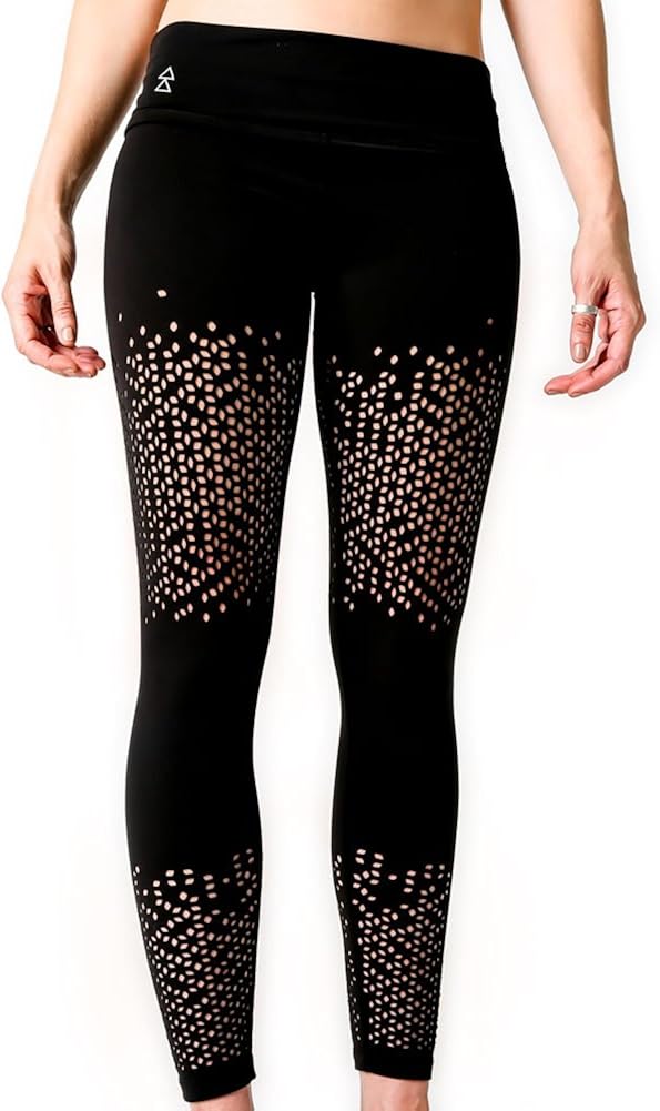 Yoga Design Lab Laser Cut Leggings (Moondancer, Large) Amazon.co.uk