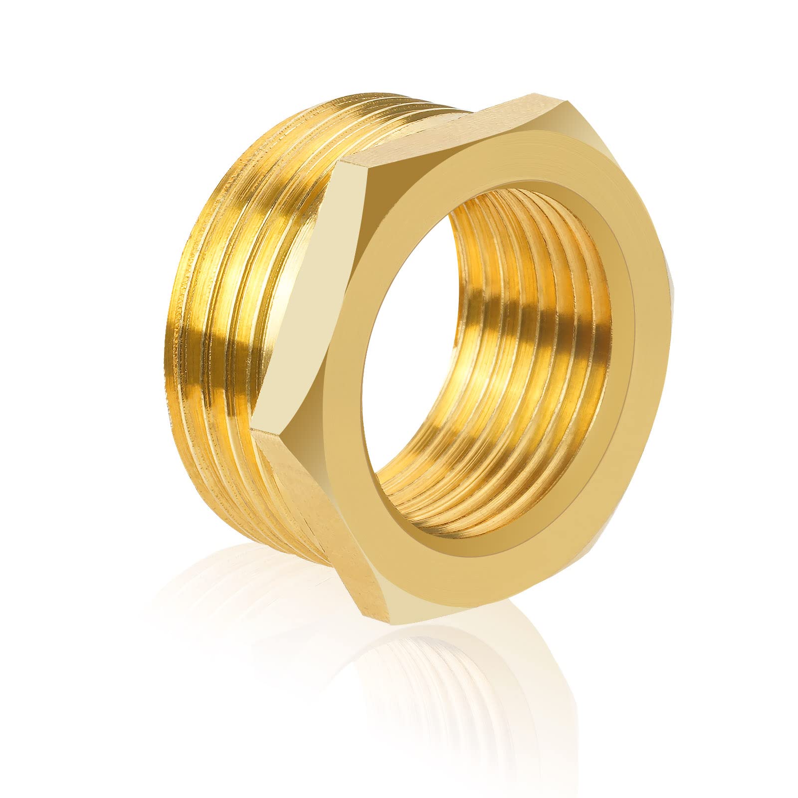 Profiwoab Brass Reducer Bushing Connector, 1'' x 3/4'' BSP, 16 Bar Max. Temp. 180°C