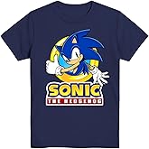 SEGA Boys Sonic The Hedgehog Shirt - Sonic, Tails, and Knuckles - The Hedgehog Trio - Official T-Shirt