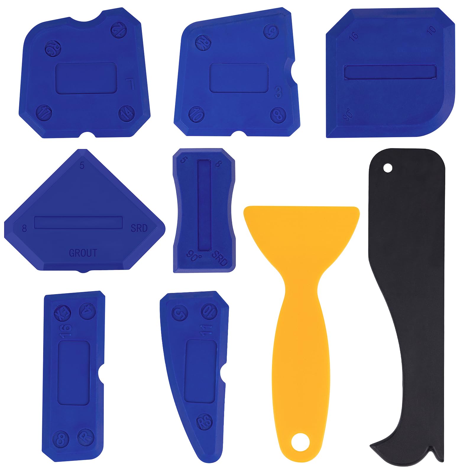 Silicone Sealant Tool Kit with Finishing, Removing and Caulking Applicator for Kitchen, Tiles, Floor and Bath