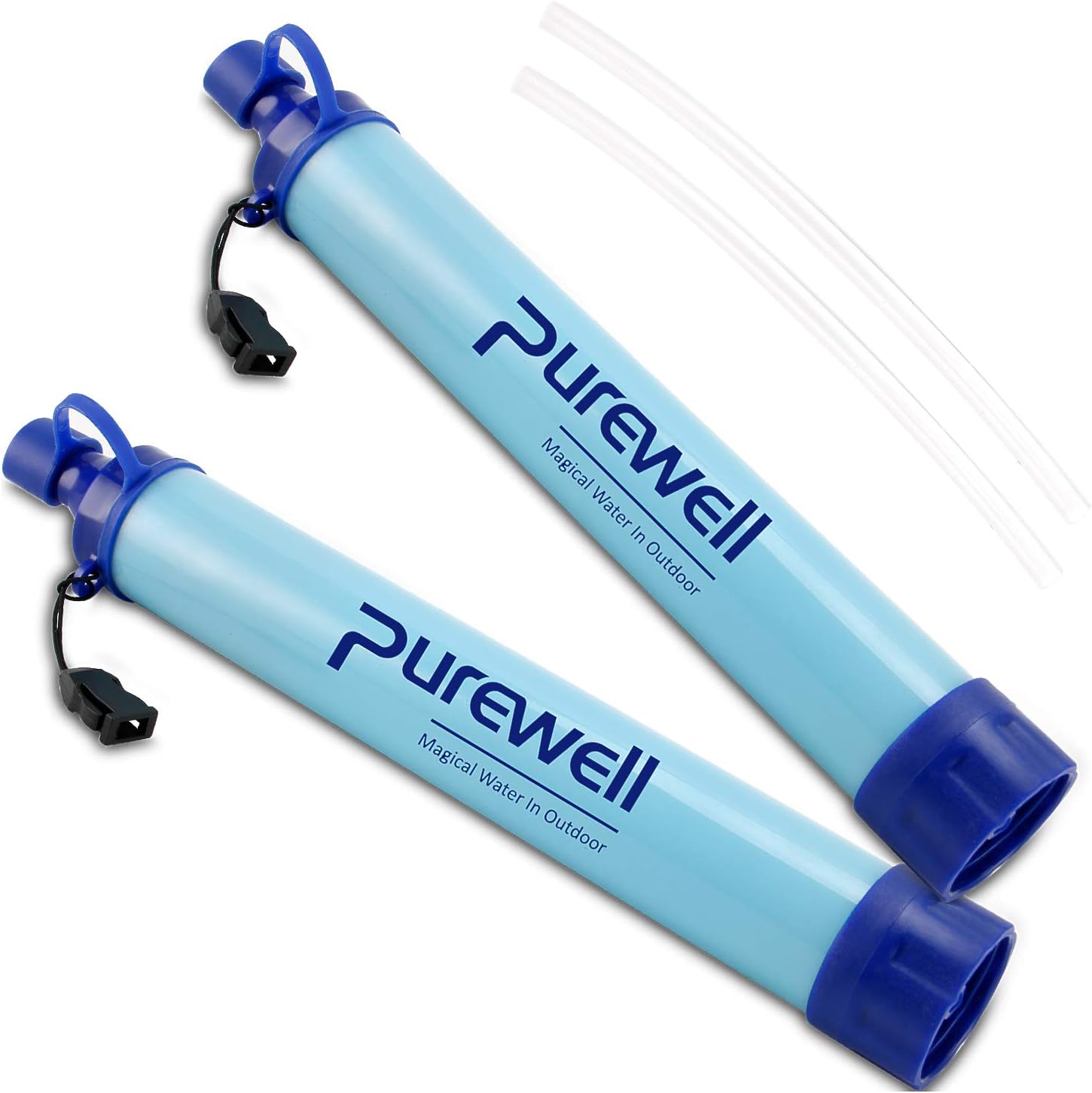 Purewell Outdoor Water Filter Personal Water Filtration Straw Emergency Survival Gear Water Purifier for Camping Hiking Climbing Backpacking : Sports & Outdoors