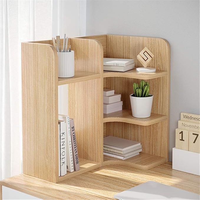 GUOXY Desktop-Bücherregal Multi Schreibtisch Bücherregal Anzeigen-Regal