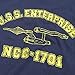 Popfunk Star Trek USS Enterprise T Shirt (Medium) Navy