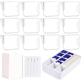 12 Pcs Card Box Dividers with 100 Labels &amp; 10 Stickers, Card Separators | Vertical Dividers for Toploaders &ndash; Designed for TCG, MTG, Baseball &amp; Sports Card Storage, for Easy Sorting &amp; Organization