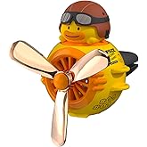 Car Air Fresheners Cute Pilot Duck, Car Vent Air Freshener Rotating Propeller Automotive Air Outlet Fan Creative Car Diffuser