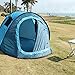 Ezyotudoor 86''x48''x39'' Beach Canopy Tent Shade Shack Instant Pop Up Family Beach Tent and Sun Shelter Cabin Dome Tent