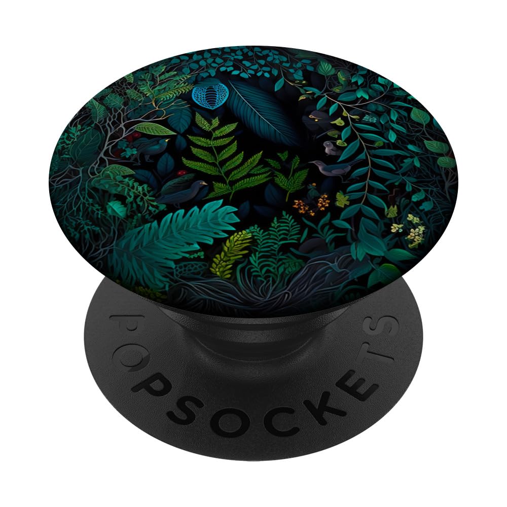 Floral Boho Foliage Flower Plant Nature Vegetation Flowery PopSockets Swappable PopGrip