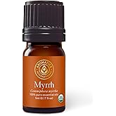 Aromatics International Premium Organic Myrrh Essential Oil 5ml | 100% Pure Essential Oil for Diffusion, Aromatherapy & Wellness Use