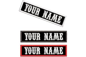 AI-NEEL 2 Pcs Custom Name Patch, Personalized Rocker Rider Motorcycle Biker Patches Tactical Vest Jacket Patches Appliqued Ho