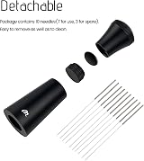 MICXNIC WDT Tool Espresso Aluminum 0.3mm 7+3 Needles with Stand Black view 5
