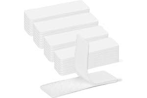 GDSZ LAERSI 20 Sets Double Sided Tape Heavy Duty Black Hook and Loop Tape, 1x4Inch Adhesive Strips – Secure Mounting for Rug Poster Industrial Mirror Hanging Couch Cushion Wall, Indoor & Outdoor Use