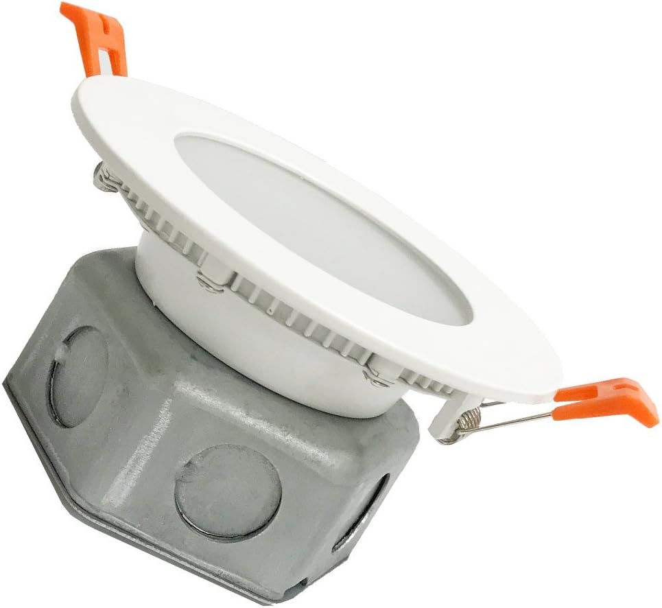 Round Flush Mount Recessed LED Light Thin Ceiling Cans Lighting