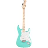 Squier Sonic Stratocaster HT Electric Guitar, with 2-Year Warranty, Sea Foam Green, Maple Fingerboard