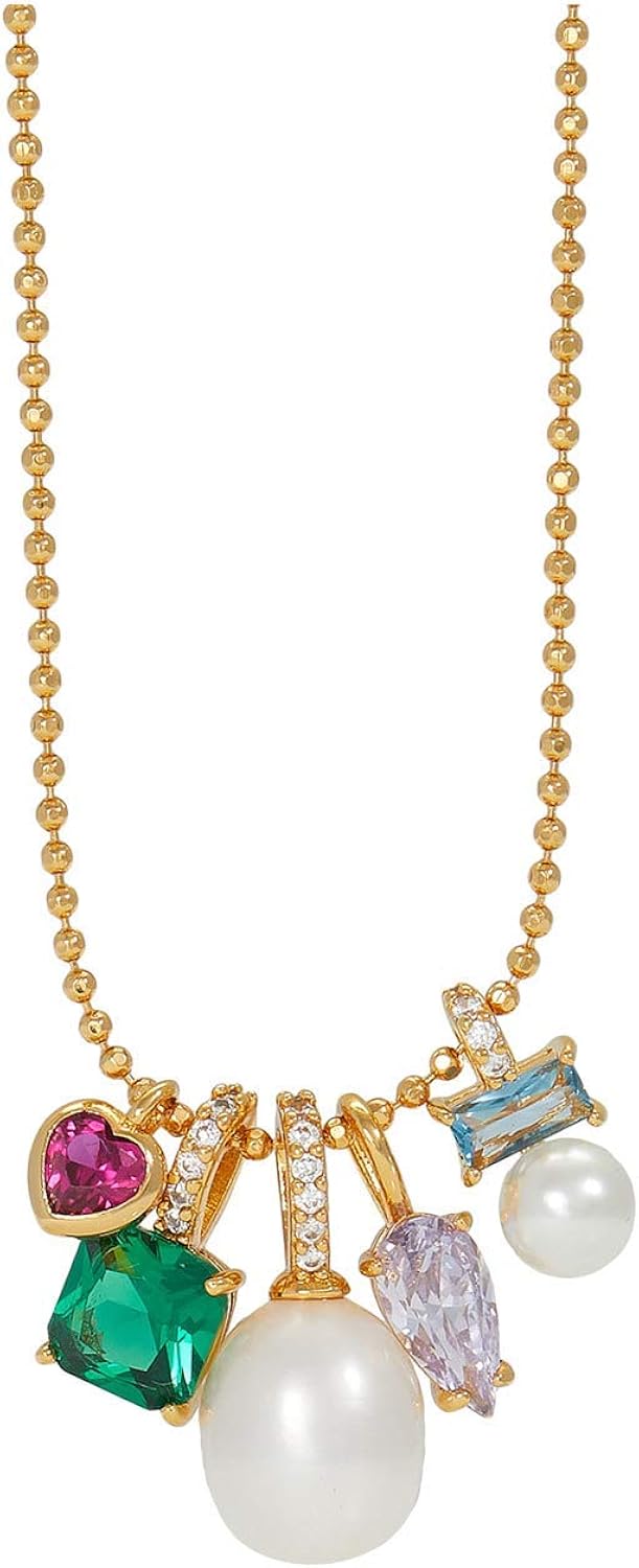 Kate Spade New York Little Gem Charm Pendant Necklace Multi