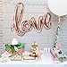 Simona Micah 40 Inch Rose Gold Love Balloons Kit Valentines Day Decorations and Gift for Him or Her Rose Gold Foil Heart Balloons Decorations